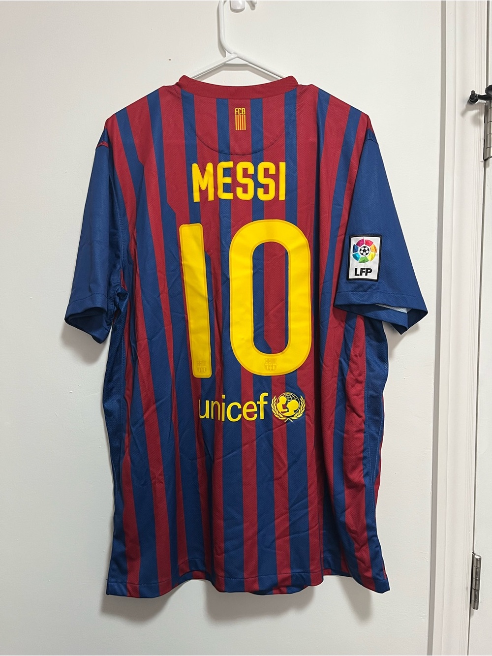 Barcelona 2011/12 Home Lionel Messi Soccer Jersey Football Shirt